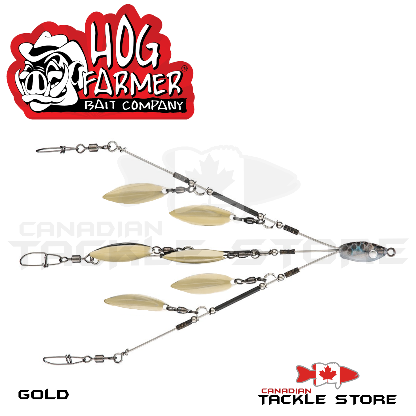 Hog Farmer 3 Wire 6 Blade MINI Rig – Canadian Tackle Store