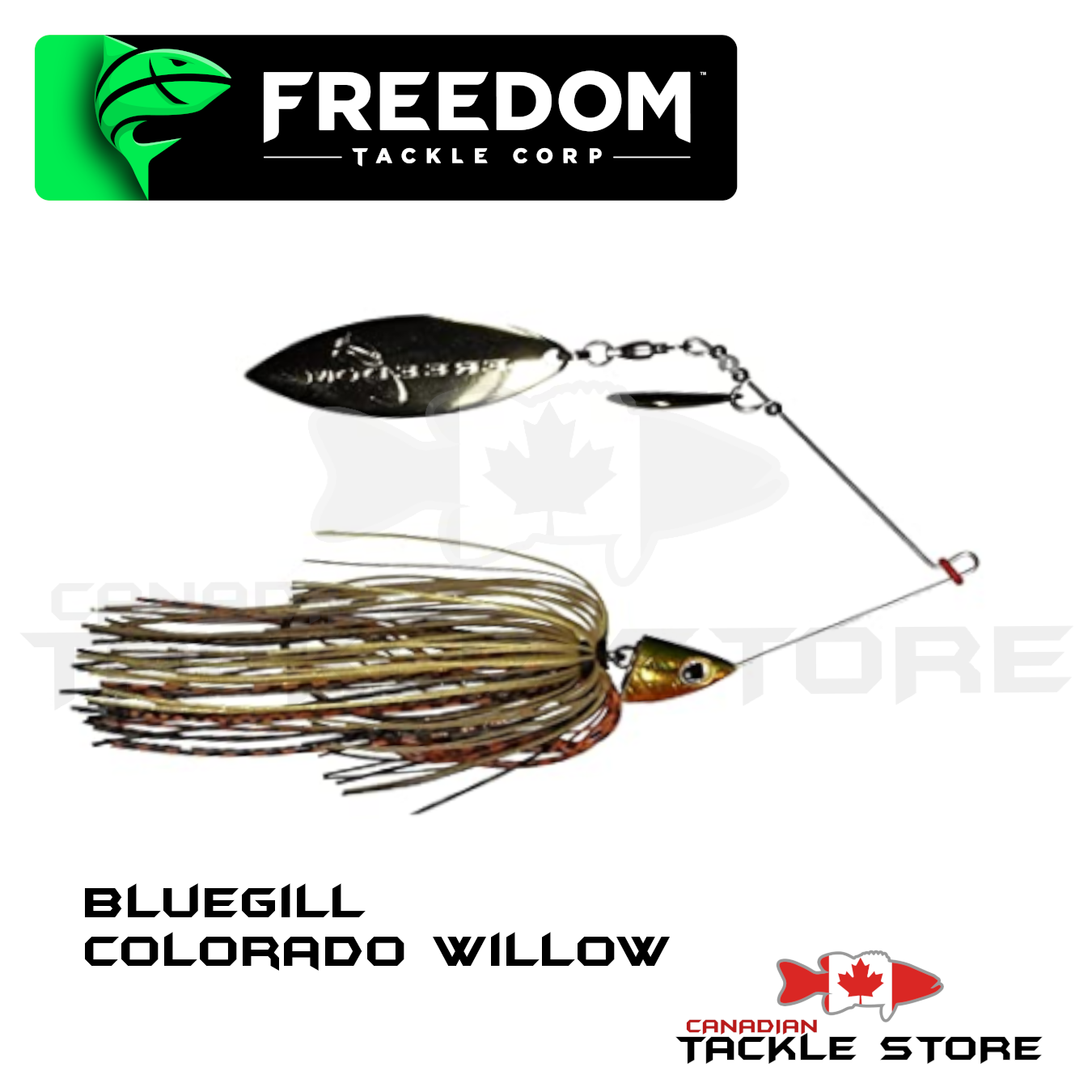 6000-2-K KenZaroo Fishing Tackle Willow Leaf/Colorado Spinner Bait