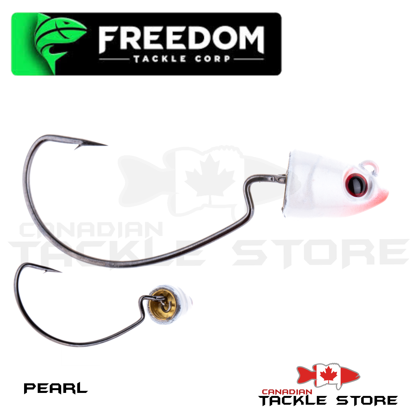 Freedom Tackle Hydra Hybrid Swimbait Head 1/2 oz / Pearl