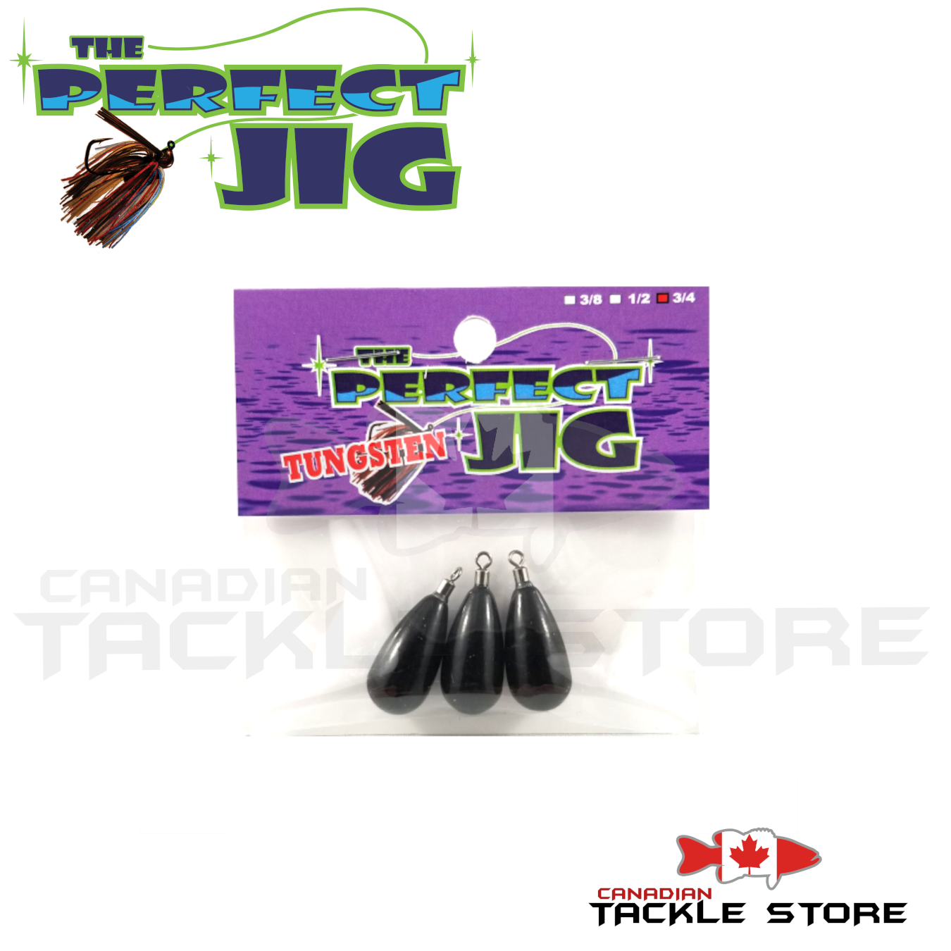 1oz Tungsten Flipping Weights-2 pack - The Perfect Jig