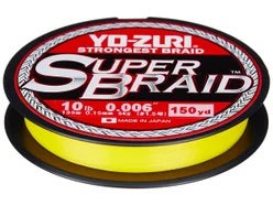 Yo-Zuri Yo-Zuri Super Braid 150 yard Spool High Vis Yellow 15LB, 1