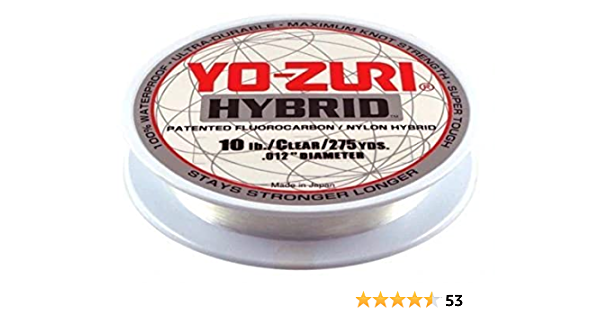 6LB-600YD ULTRA SOFT YO-ZURI HYBRID Fluorocarbon Fishing Line