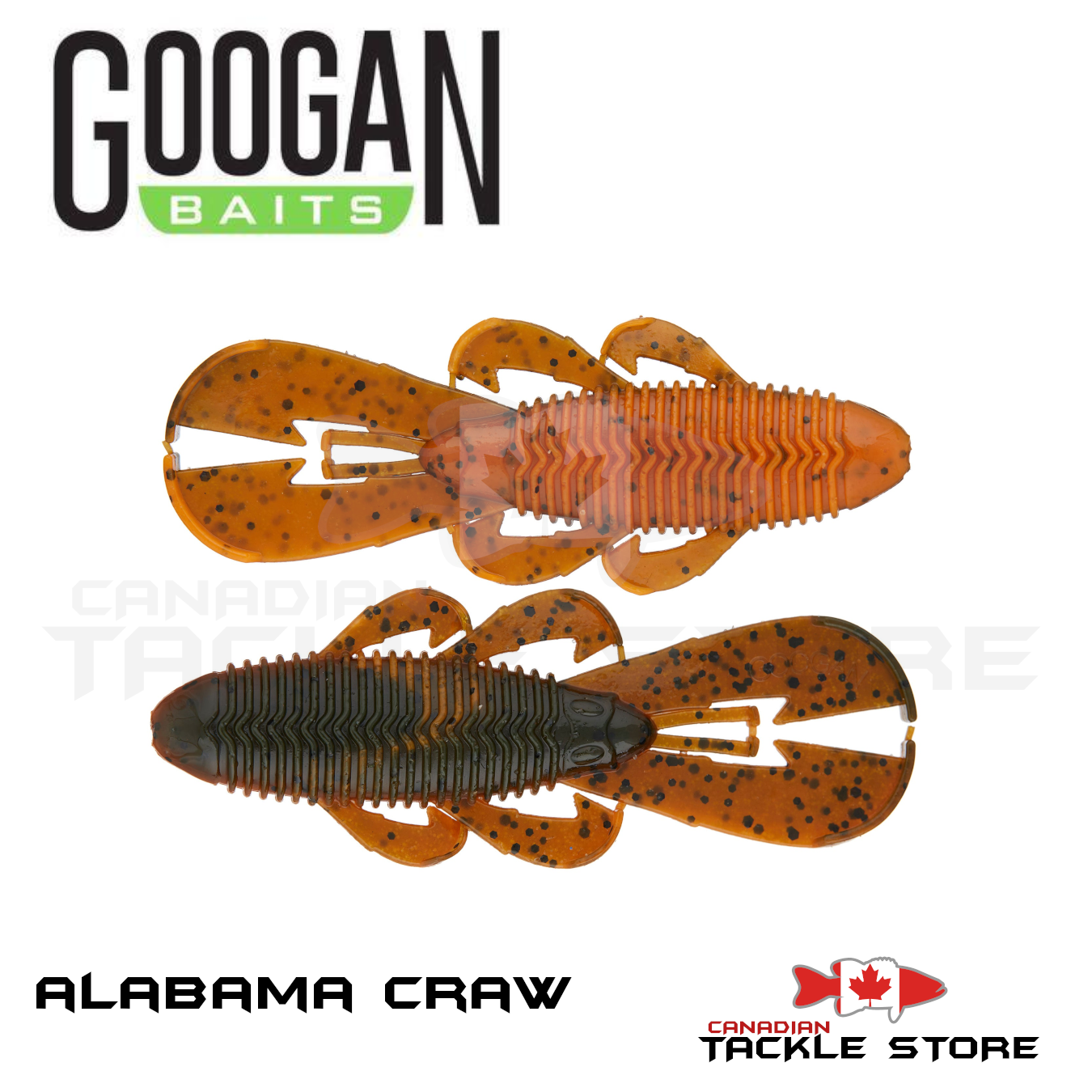 Googan Bait Worm 4 Soft Lure Pack - 6pcs Crawfish Shrimp Attractant