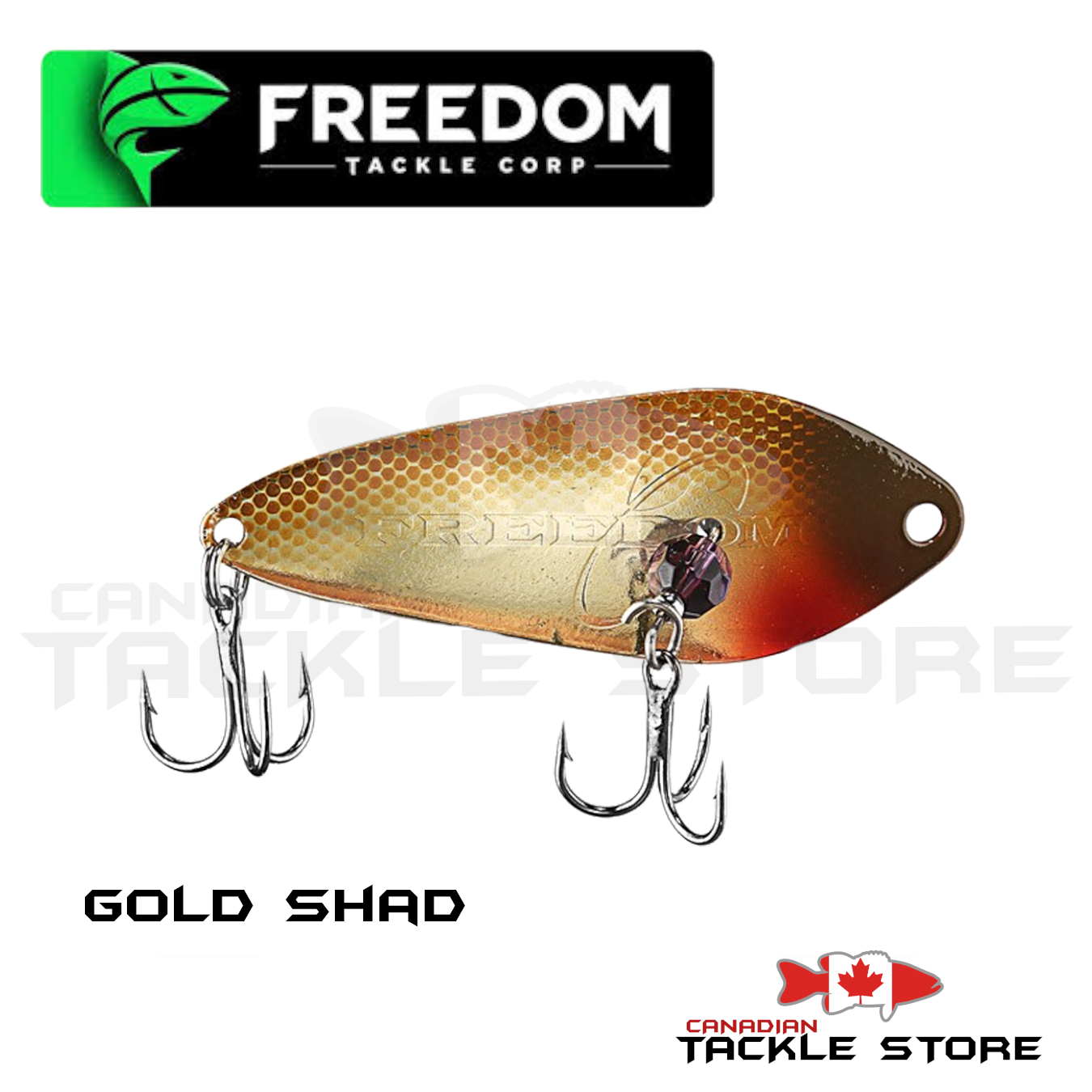 Freedom Tackle Freedom Minnow in Gold, Size 3/32 Oz from The Fishin' Hole