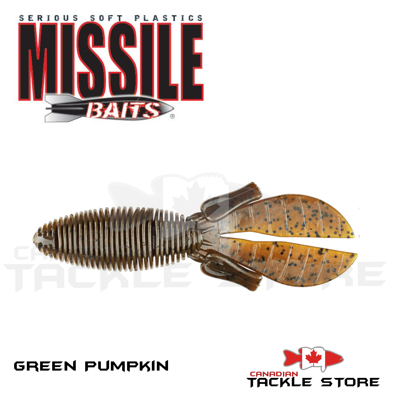 Missile Baits Baby D Bomb Green Pumpkin Flash