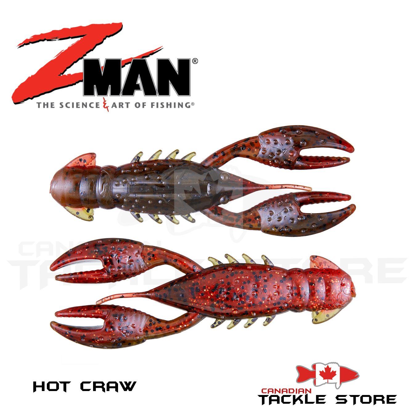 Z-Man TRD Crawz 2.5 Hot Craw 6 Pack
