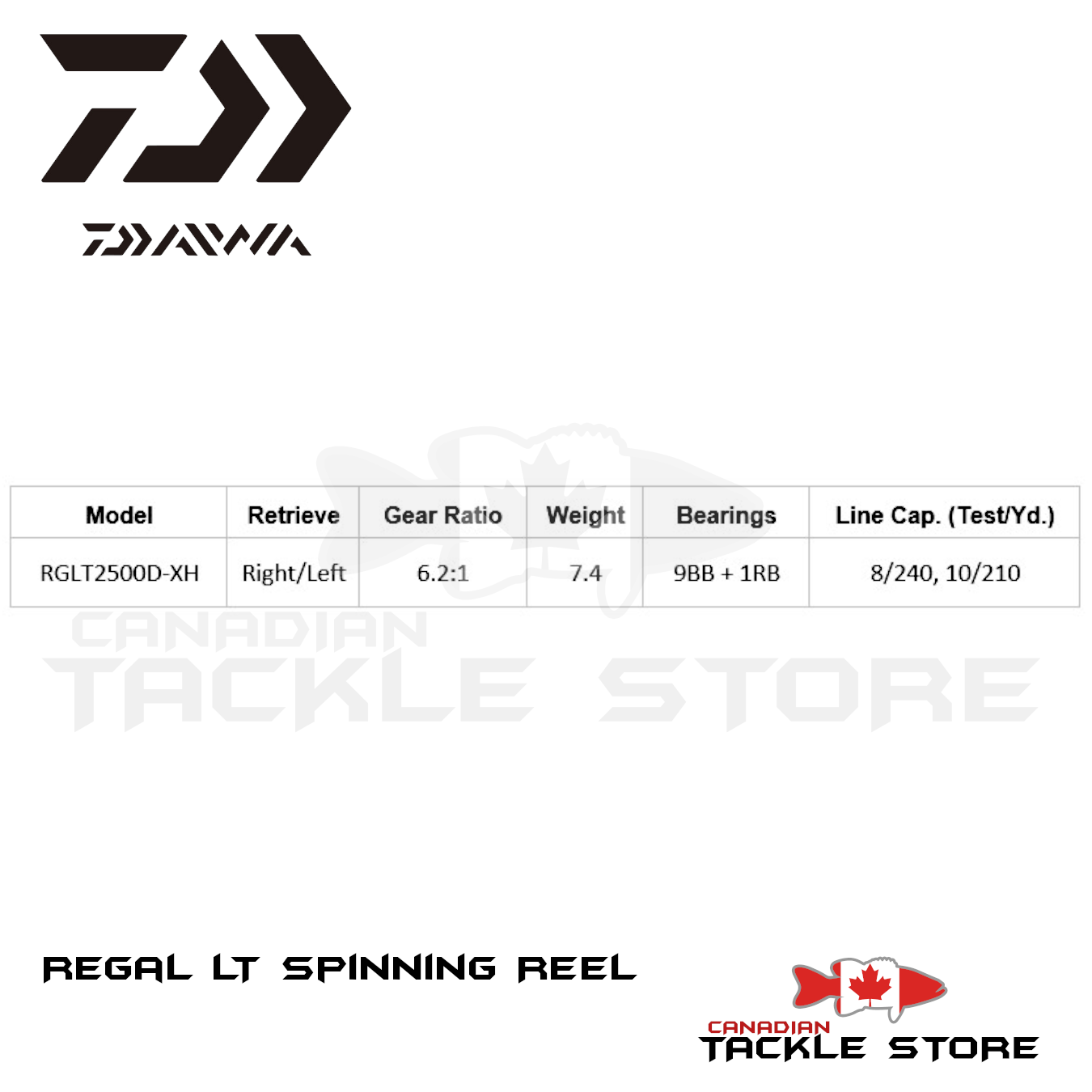 Daiwa Regal LT 2500 Spinning Reel
