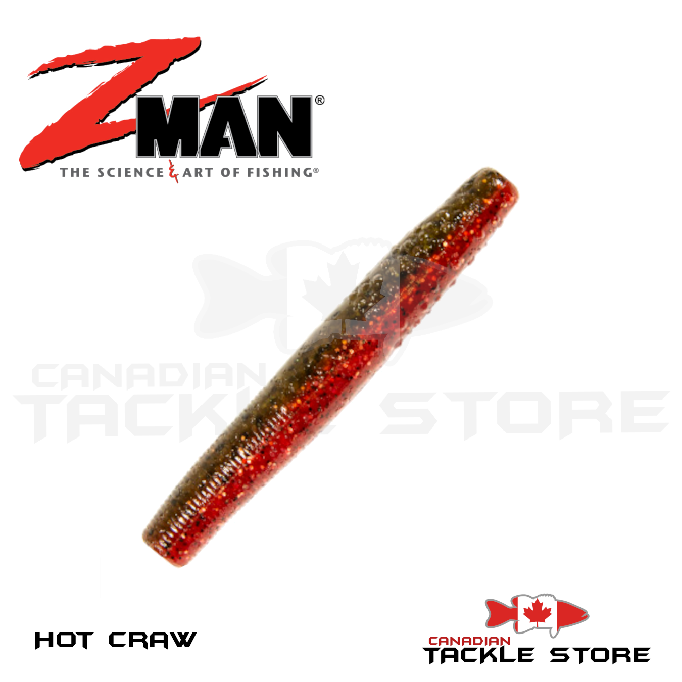 Z-Man TRDCR-356PK6 TRD Crawz 2.5 Bubble Gut 6 Pack, Soft Plastic Lures -   Canada