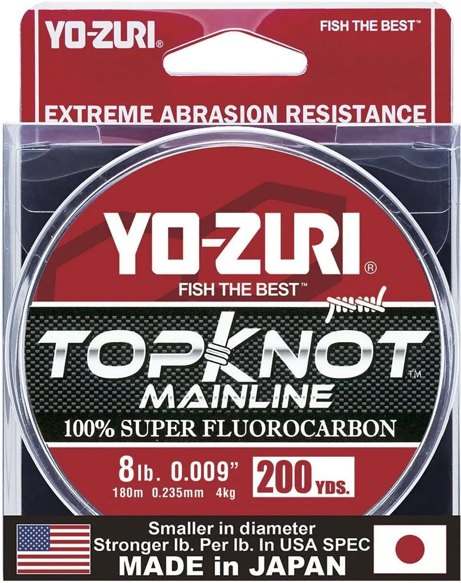 Yo-Zuri Hybrid Fluorocarbon - Yellow - 3Lb Spool - 40lb - TackleDirect