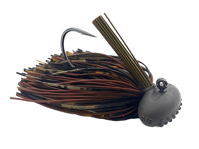 Football jig Head Flipping Fishing Jig Silicon Rubber Skirt Lure for Bass  Artificial Baits Jig Fishing Lure Kit, 12PCS, Jigs -  Canada