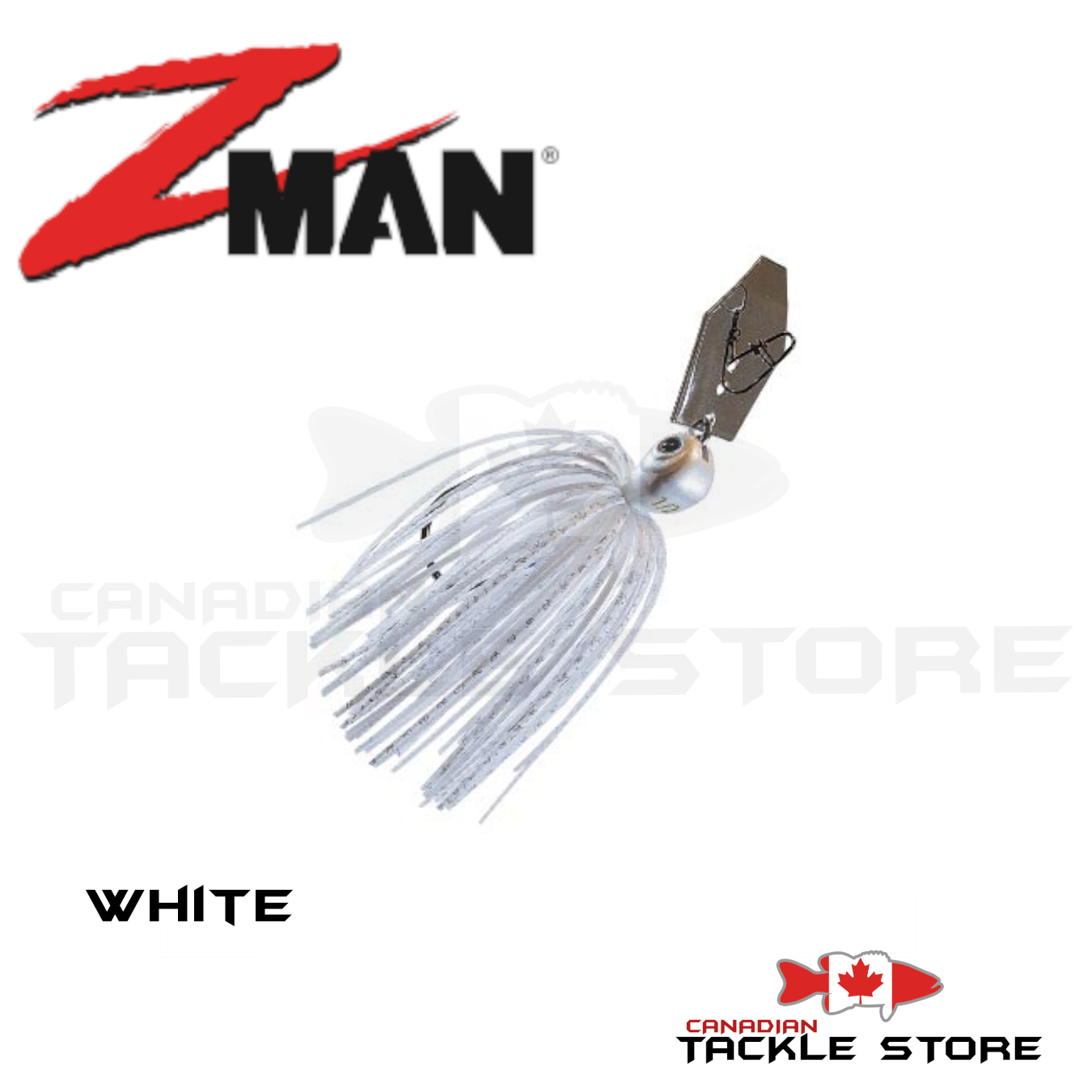 Z-Man Jackhammer ChatterBait StealthBlade Clear Blade 1/2 & 3/8 oz